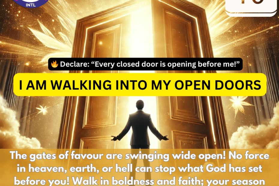 God’s favor is opening doors—no man can shut! Step into your breakthrough today!