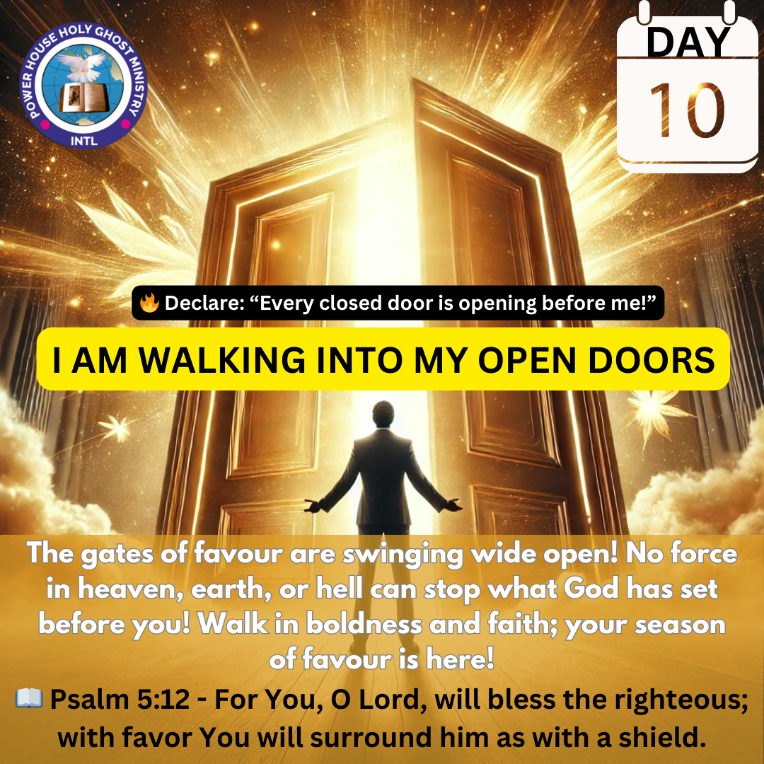 God’s favor is opening doors—no man can shut! Step into your breakthrough today!